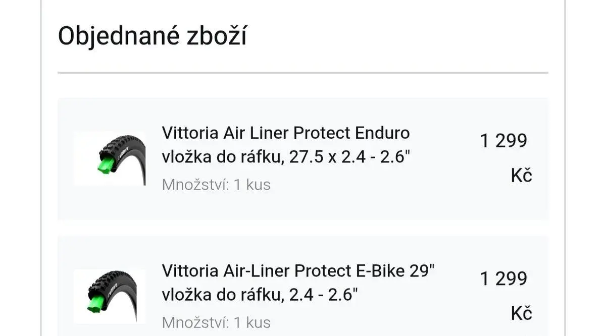 Vložka do ráfku