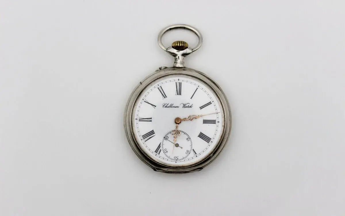 Starožitné dvouplášťové stříbrné hodinky Chablonen Watch