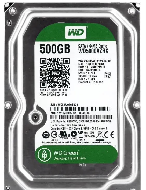HDD 3,5" 500GB WD WD5000AZRX