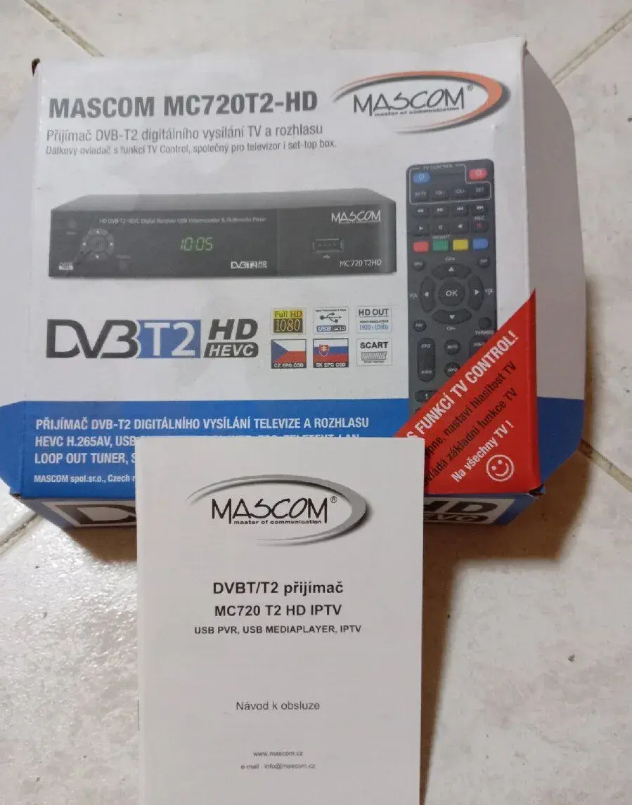 set-top - box pro příjem digitálního vysílání DVB-T2