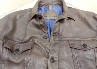 Kožená bunda Massimo Dutti - XL - jako nová