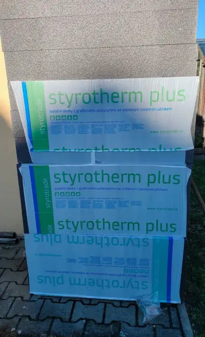 Šedý EPS polystyren Styrotherm Plus 150, tl.150 mm