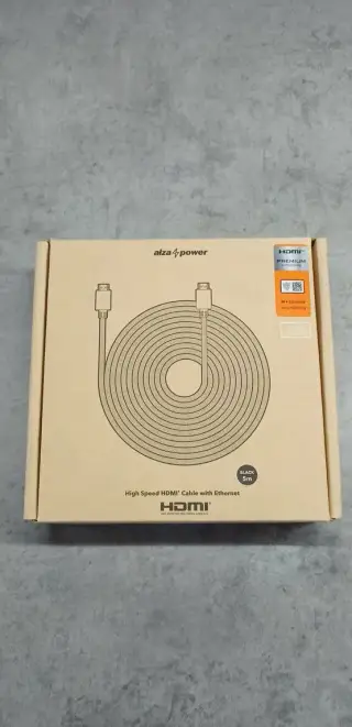 AlzaPower AluCore Premium HDMI 2.0 High Speed 4K 5m černý