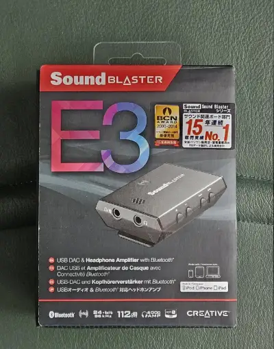 Bluetooth zesilovač na sluchátka Creative Sound Blaster E3