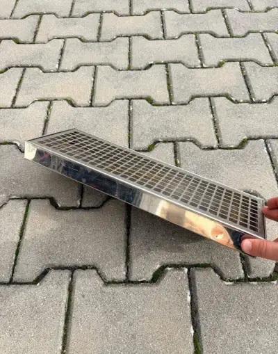 Odkapávací miska pod pípu - nerez