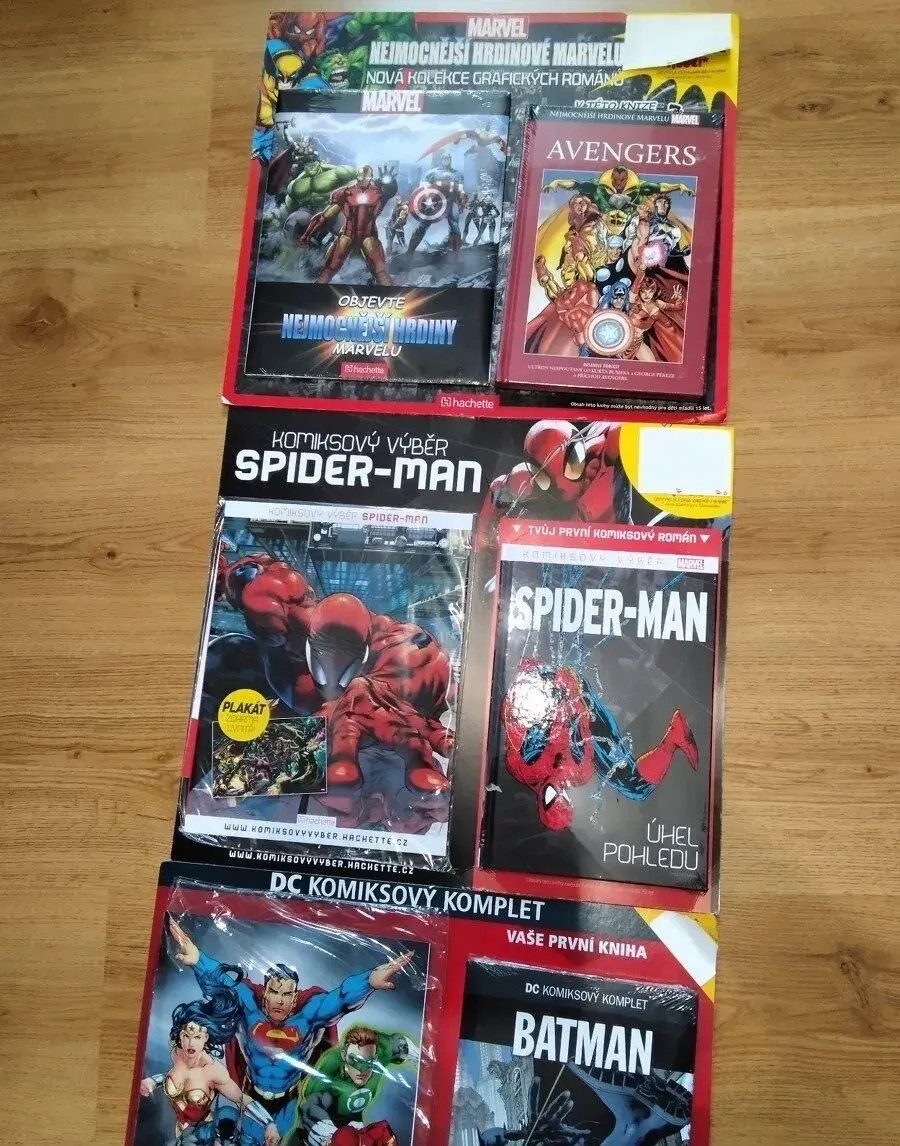 Komiksy NHM, DCKK, Spider-Man, nové s plakáty