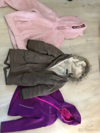 Podzimní zimní bunda kabátek parka 128 - 134