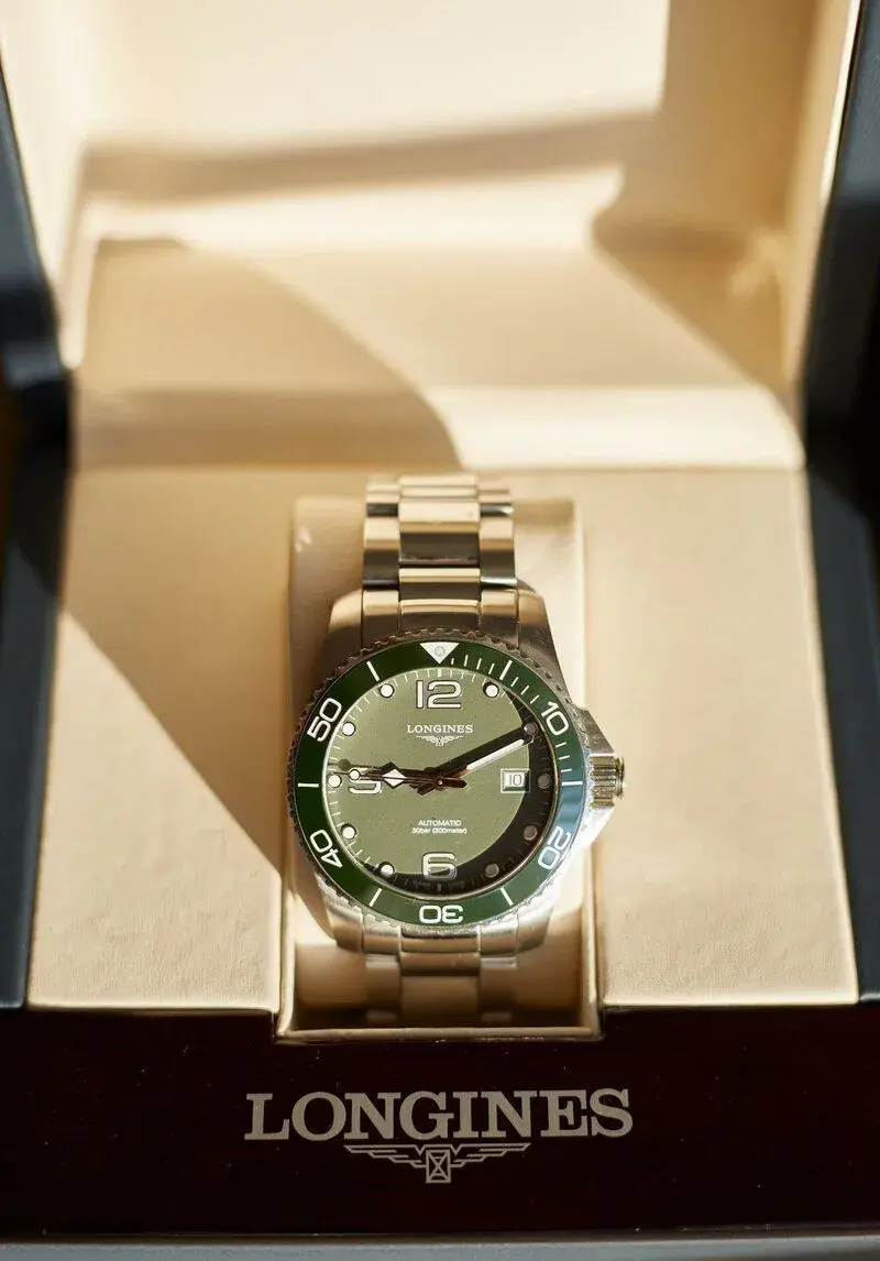 Longines HydroConquest 41mm Green Ceramic - full set