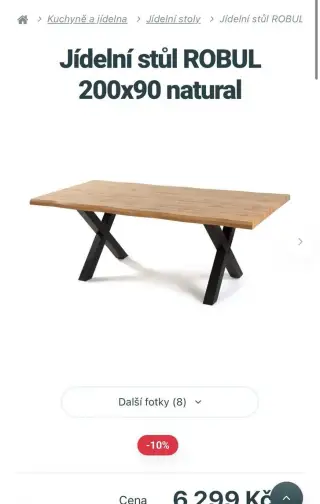 Stůl 200x90, ÚPLNĚ NOVÝ