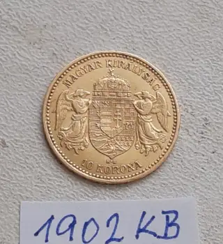 Zlatá 10 koruna 1902 KB, VZÁCNÁ, FJI