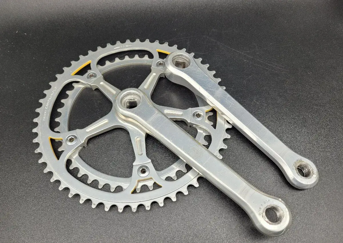 Kliky Campagnolo Super Record No Fluted, 1987, délka 172.5mm