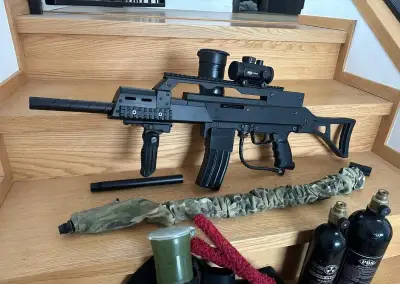 Tippmann A5 s kitem G36 a příslušenství - Paintball