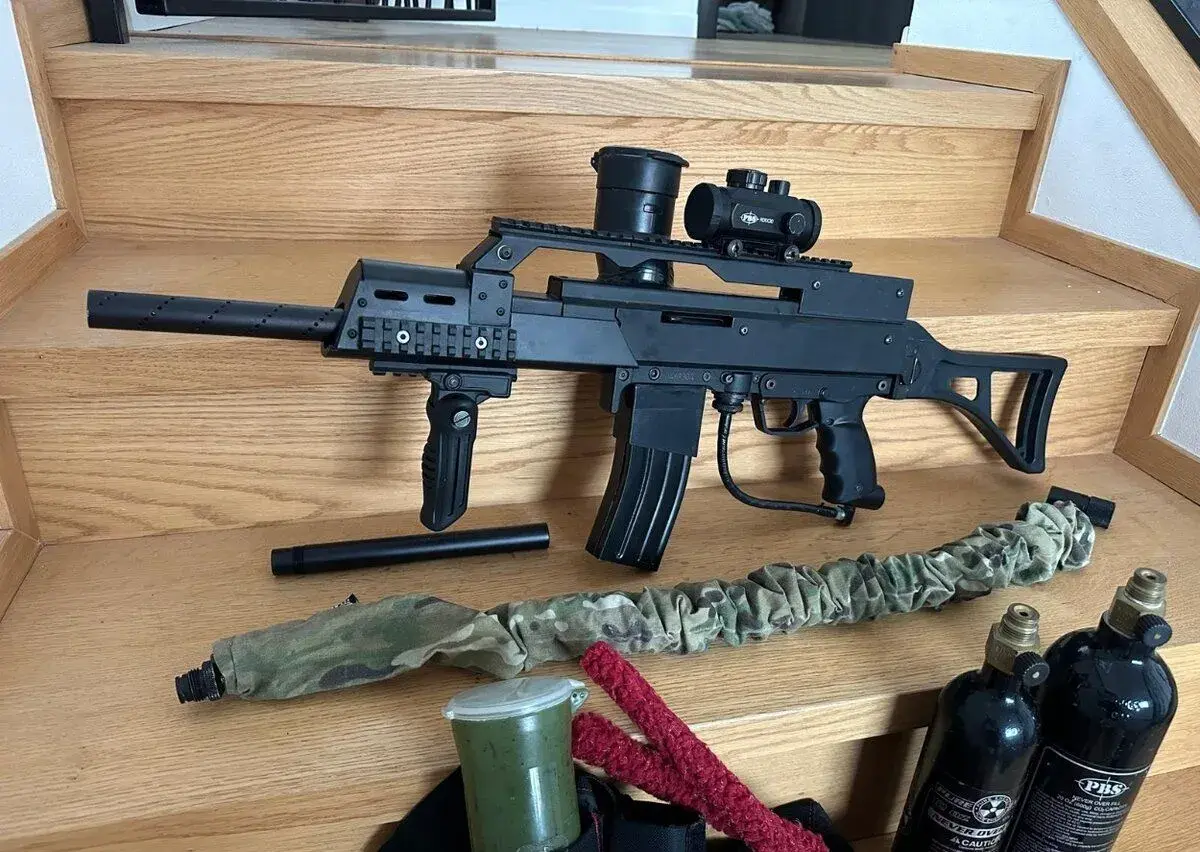 Tippmann A5 s kitem G36 a příslušenství - Paintball