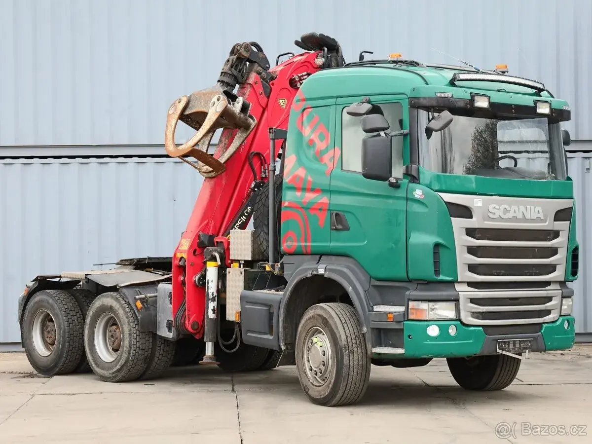 Scania G480, 6x6, EURO 5, 26 TUN, HYDRAULICKÁ RUKA PALFINGER