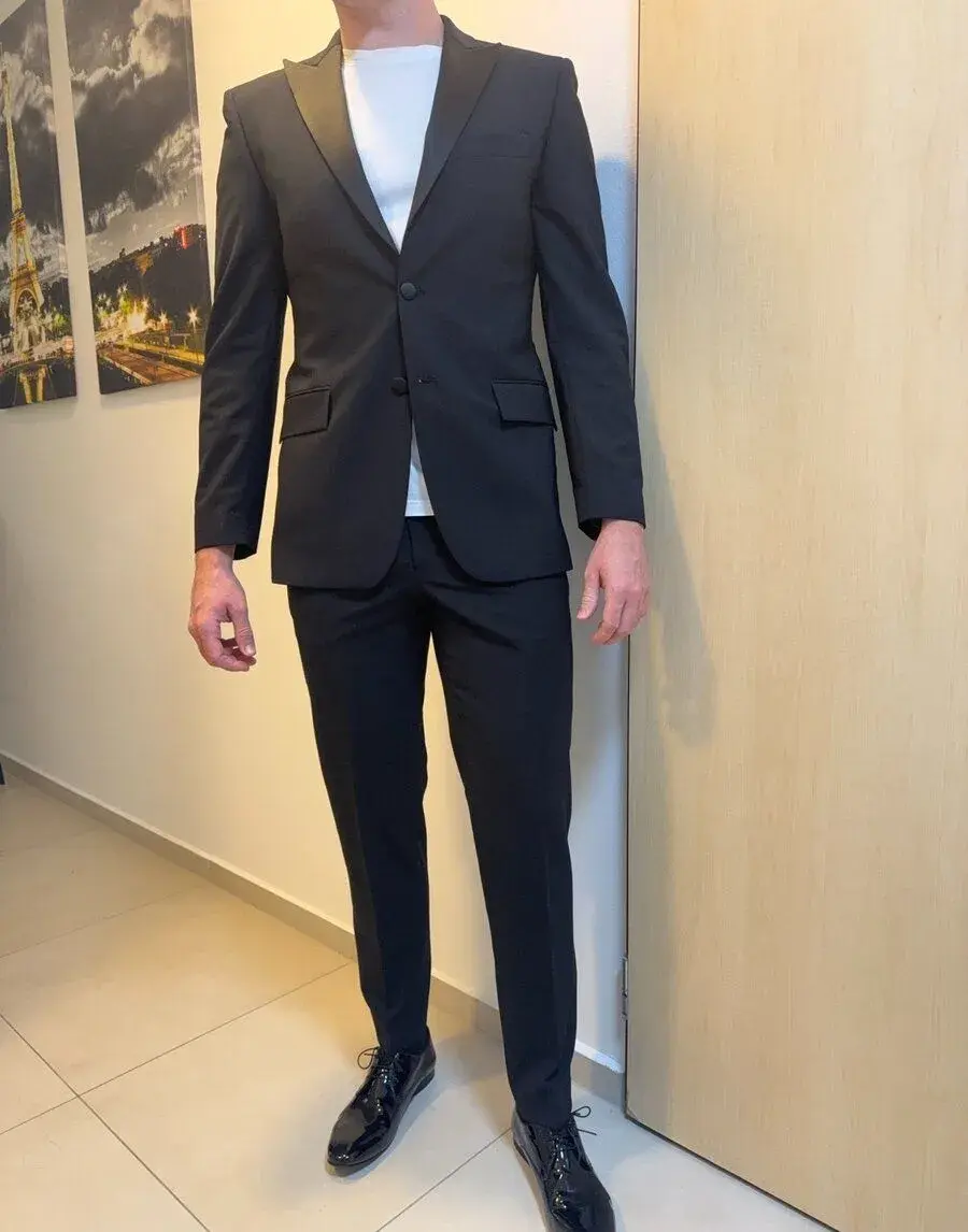 Smoking Pietro Filipi, vel. 48 slim fit, černý