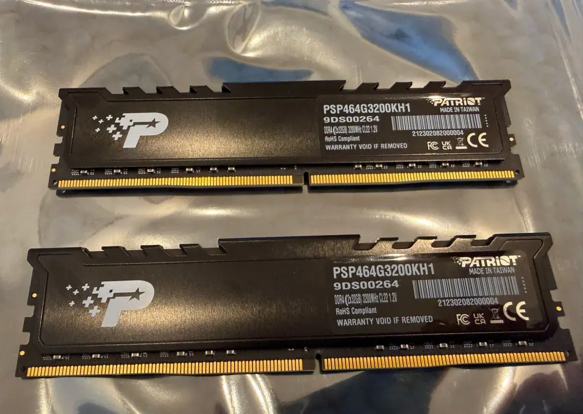 RAM Patriot 32GB DDR4 3200MHz - více kusů