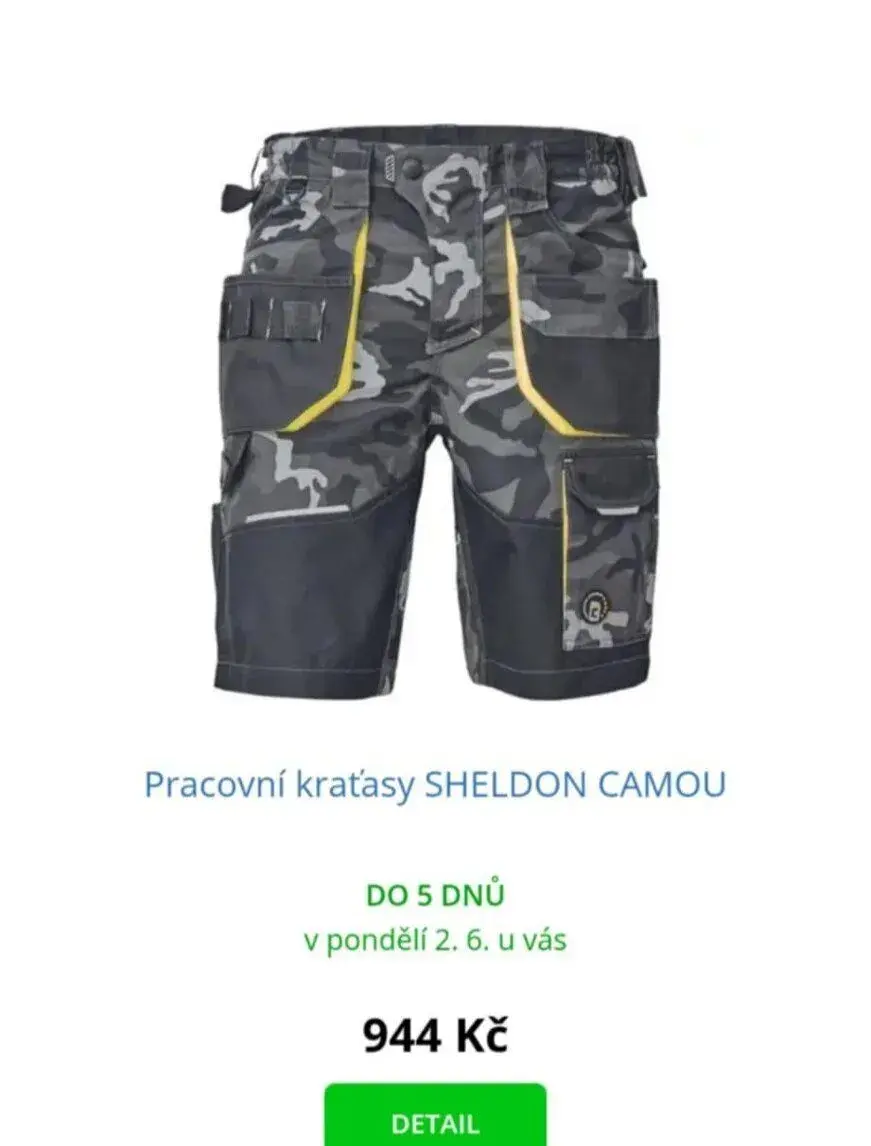 Pracovník kraťasy