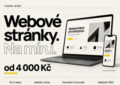 Tvorba webových stránek od 4 000 Kč včetně SEO