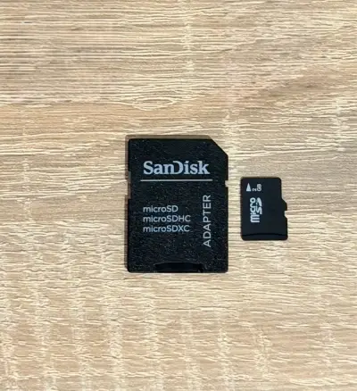 microSD 2 GB + SD adaptér SanDisk