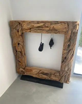 Velký dřevený dekorační rám