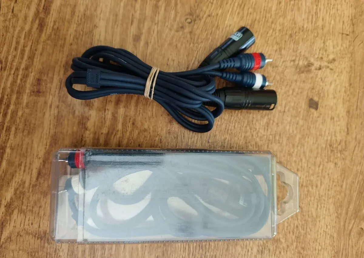 Audio kabel DAP Audio s konektory typu RCA (cinch) a XLR