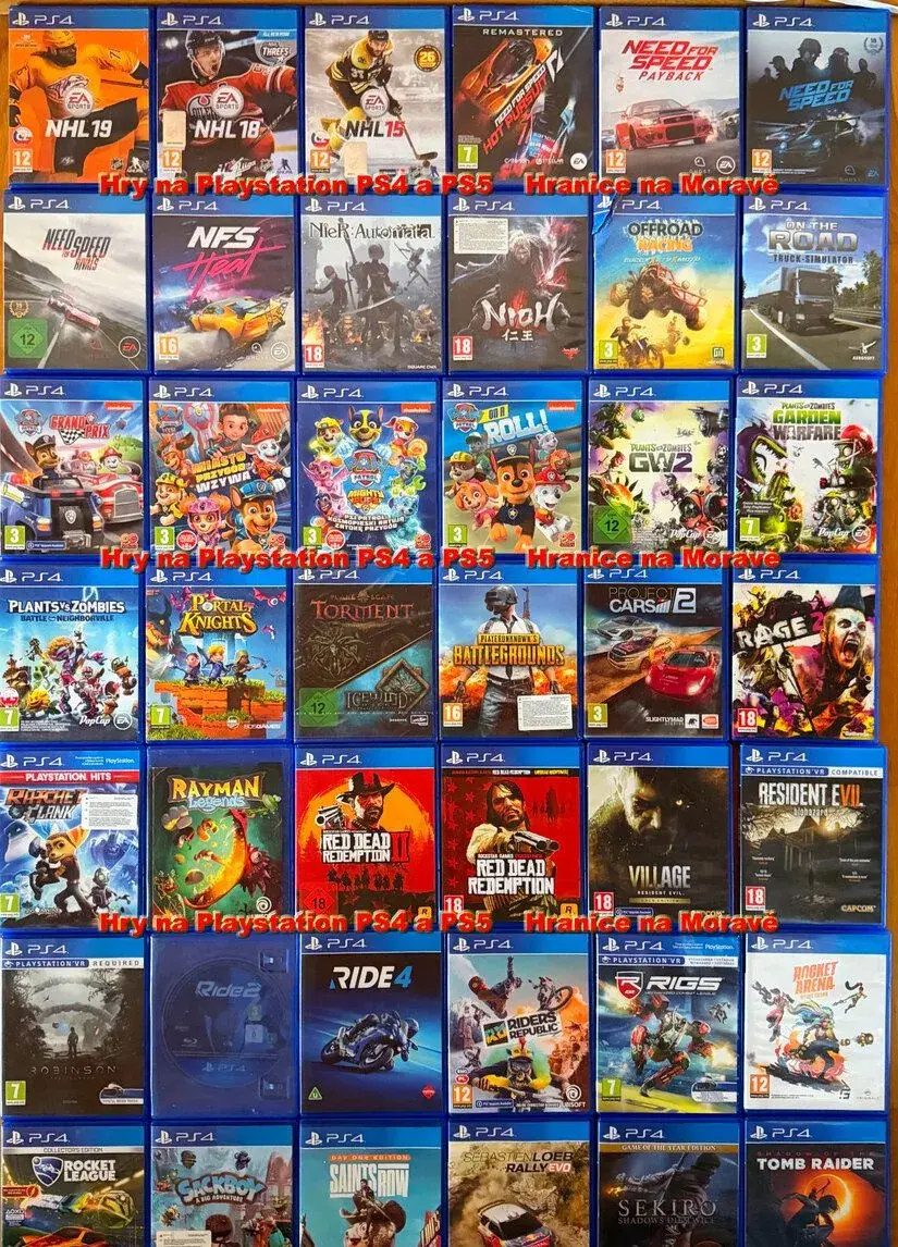 Hry na Playstation PS 4 a PS 5 - 3. část seznamu