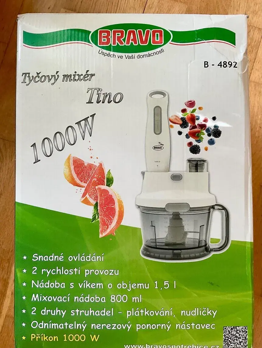 Bravo B-4892, tyčový mixér TINO s příslušenstvím