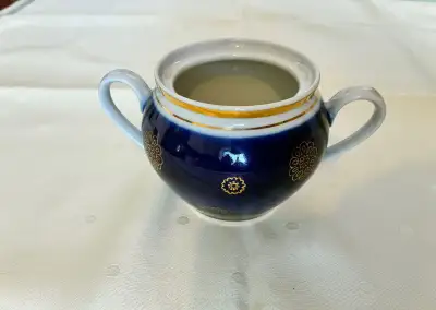 Cukřenka porcelánová, kobaltová