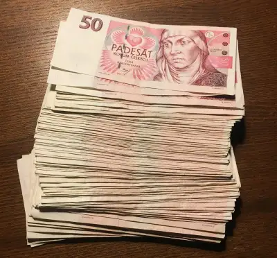 Staré bankovky 50 kč 1997 balíček 100 kusů