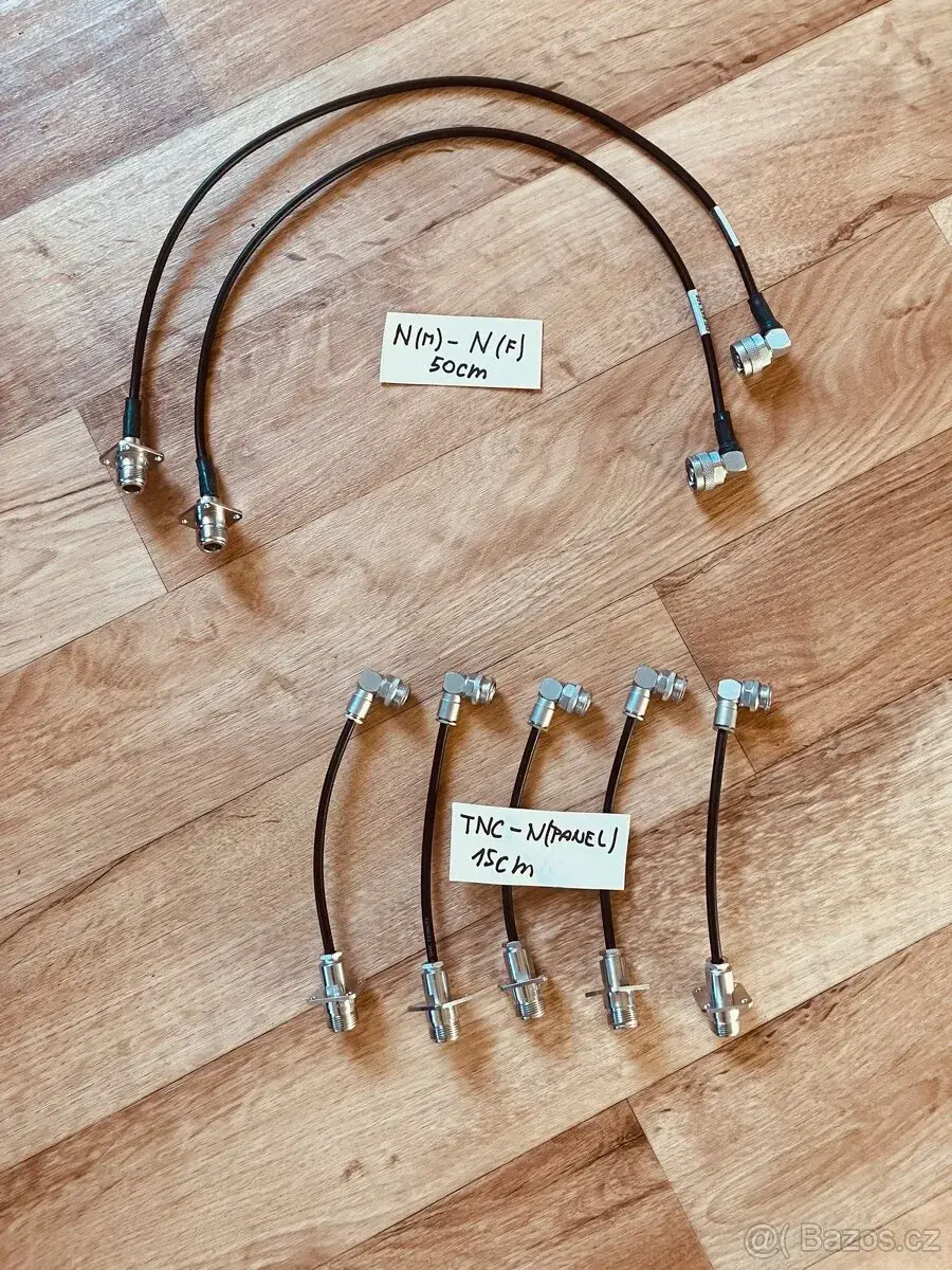 Propojky 50 Ohm a konektory