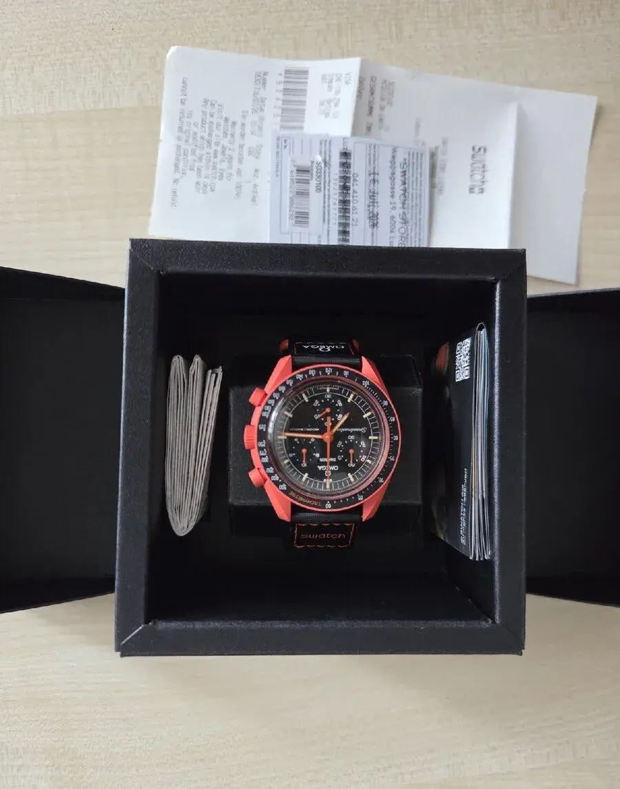 Omega x Swatch Moonswatch Mission On Earth LAVA