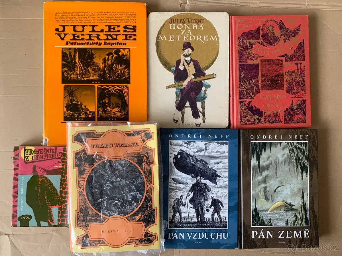 Jules Verne – různé knihy MF Mustang SNDK Albatros 70-200 Kč