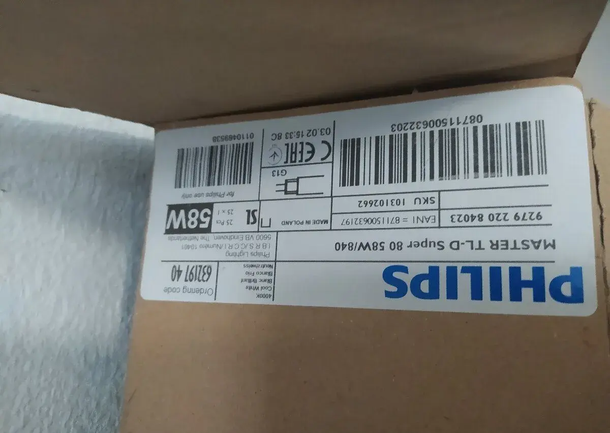 Použité zářivkové trubice Philips