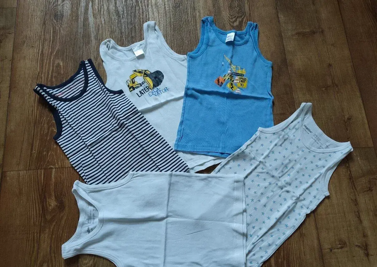 Set 5x tílko (Lupilu a Schiesser) 110-116