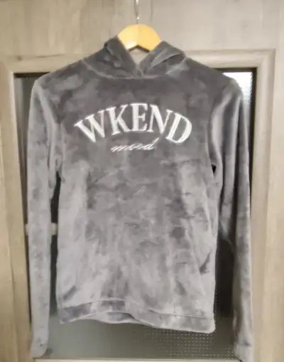 Mikina H&M mikroplyš s kapucí vel. 158/164