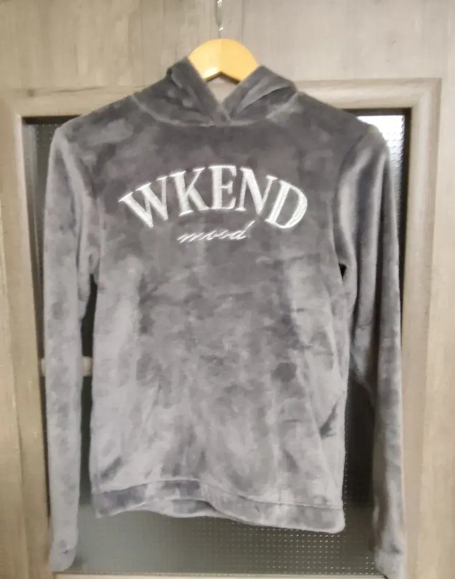 Mikina H&M mikroplyš s kapucí vel. 158/164