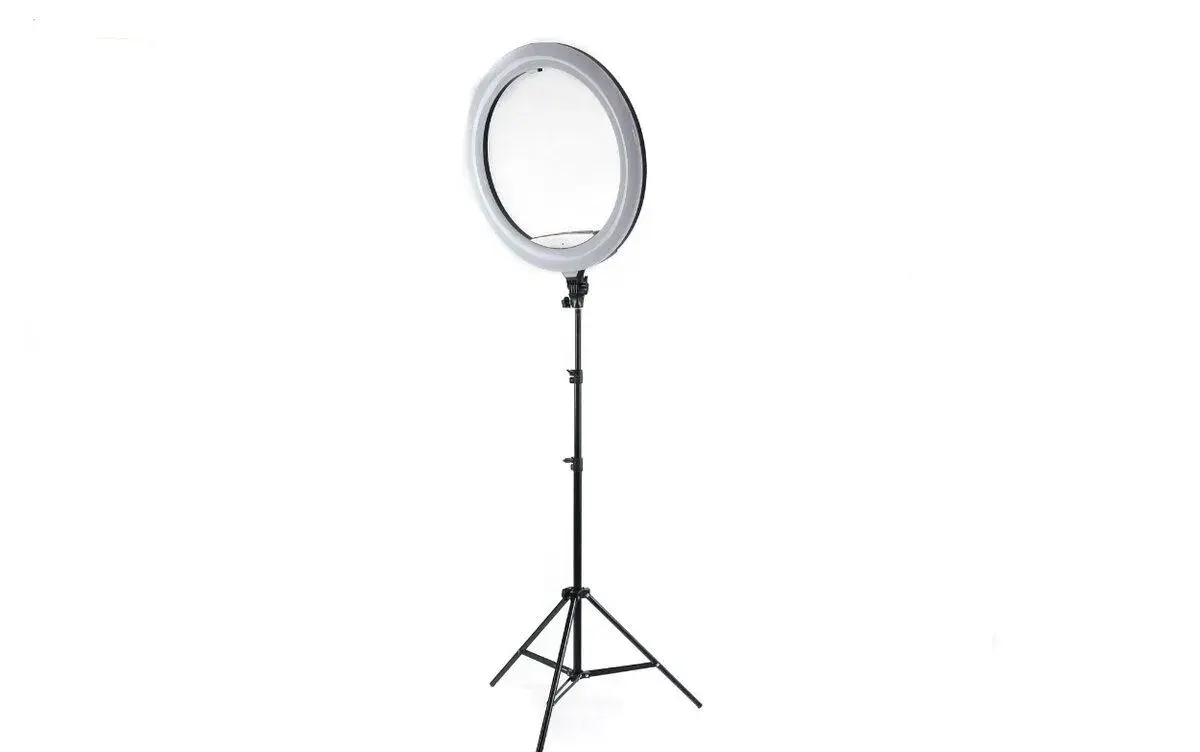 Profesionální RGB LED kruhové světlo 56 cm se stativem