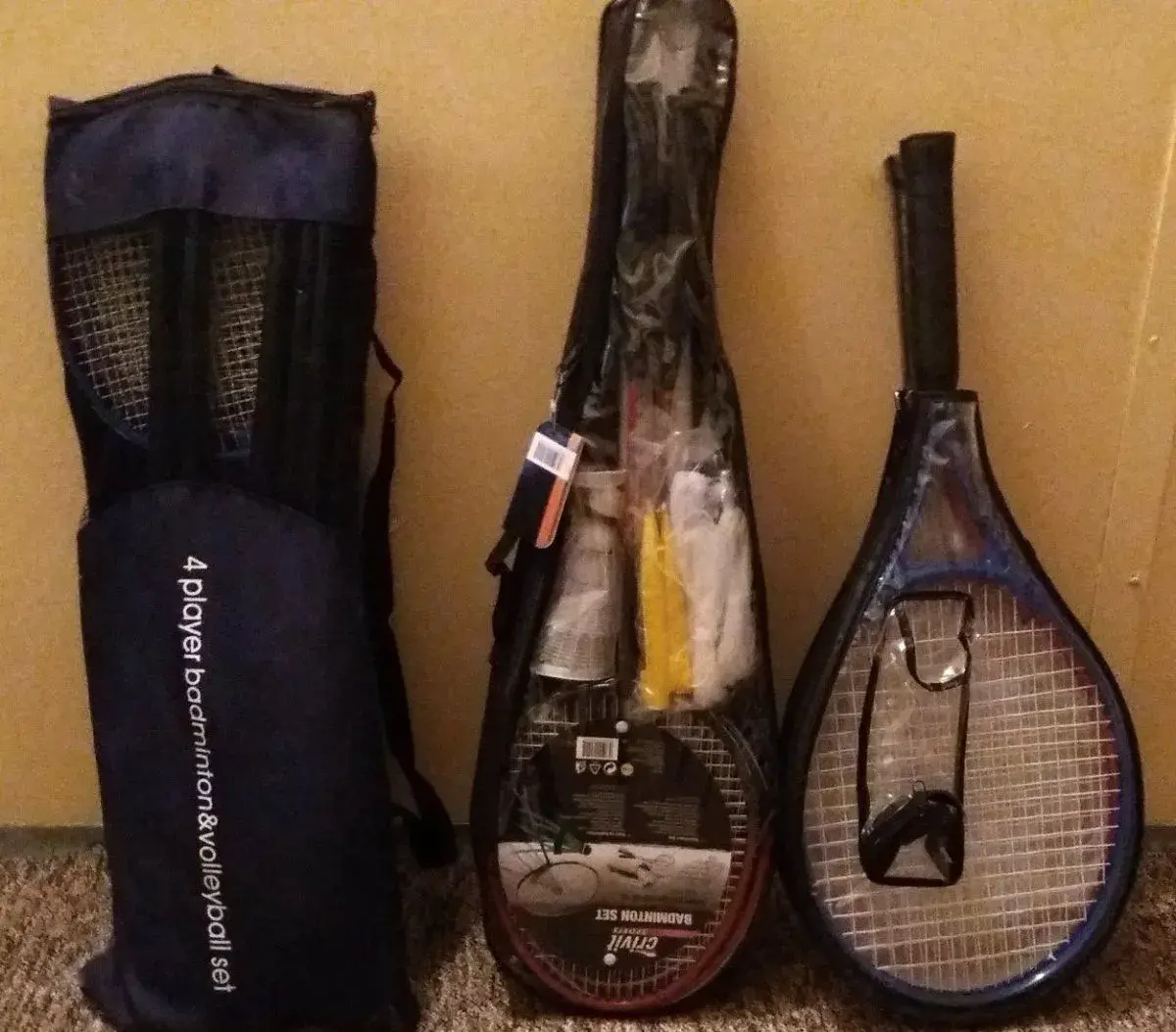 Sportovní sady na tenis, badminton a volejbal