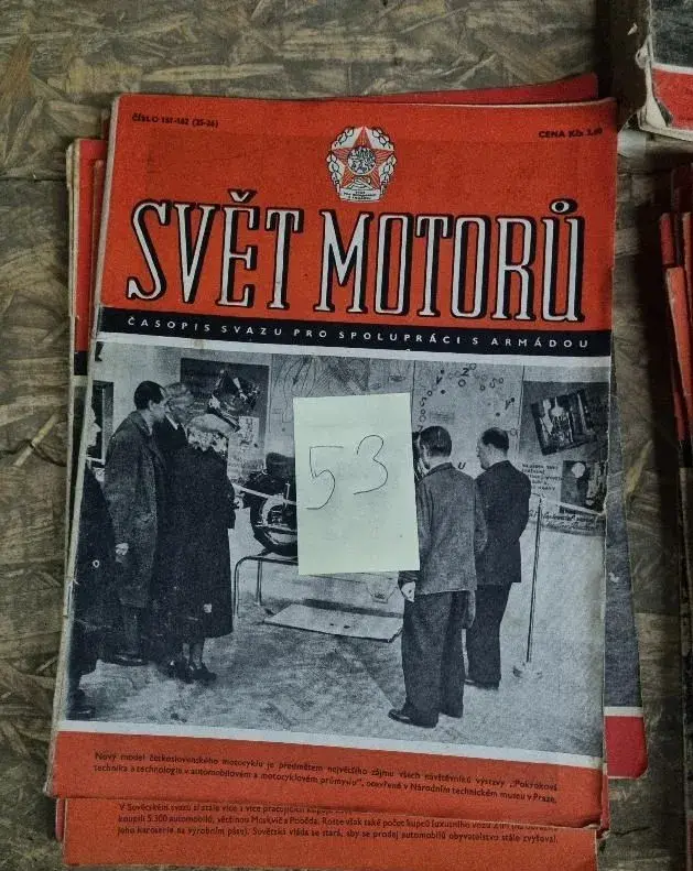 Kompletní sbírku časopisů SVĚT MOTORŮ