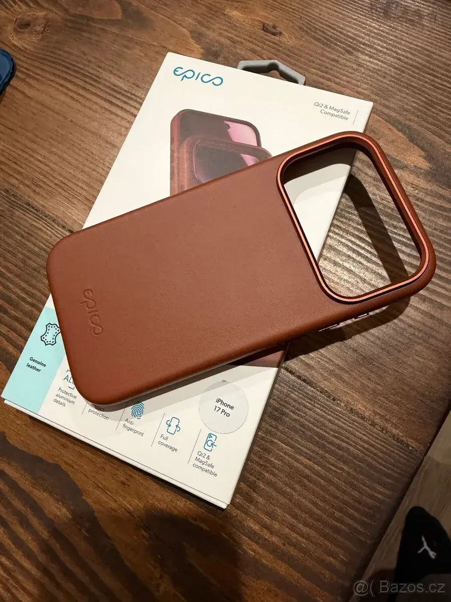 Kožený kryt Epico pro iPhone 17 Pro