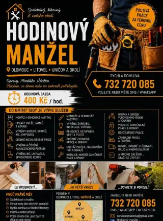 Hodinový manžel – opravy, montáže, údržba | Olomouc, Litovel