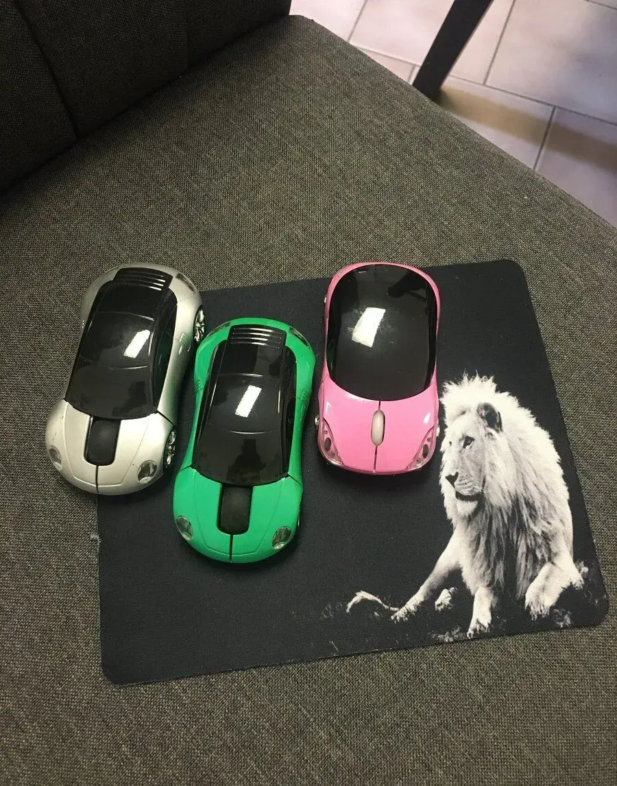 bezdrátová myš auto,podsvícené -NOVÉ