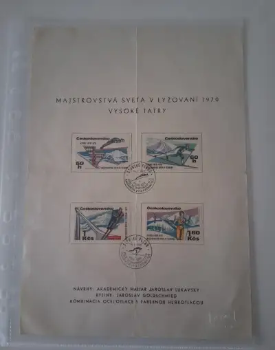 Pamětní list Mistrovství světa v lyžování 1970