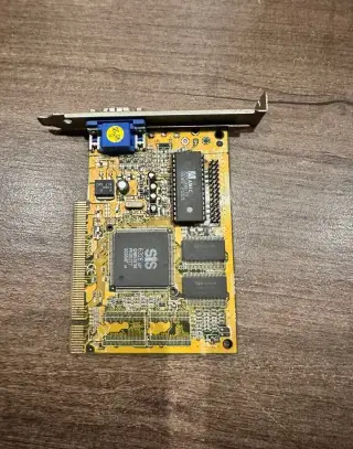 Retro grafická karta SiS 6326 PCI 8 MB – neotestovaná