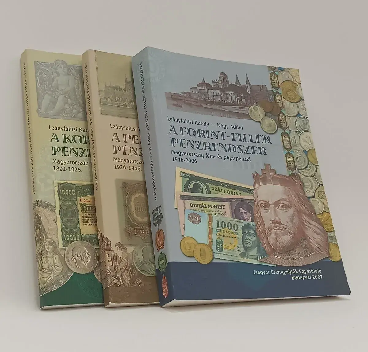 Sada 3 numismatických knih – Maďarské mince a bankovky