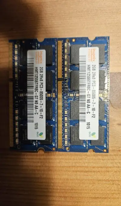 RAM 2x2GB DDR3 PC3 SODIMM