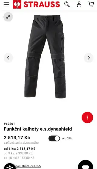 Engelbert Strauss dynashield funkční kalhoty