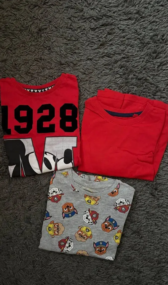 Dětská trička s dlouhým rukávem vel. 110/116