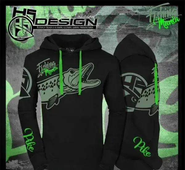 Hotspot Design Mikina Fishing Mania Pike - XL(spíše L )