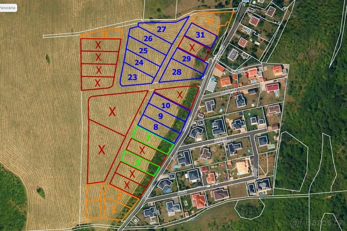 Prodej pozemků HUDCOV - Panorama u Teplic
